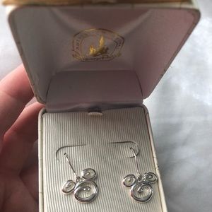 mickey mouse dangling earrings